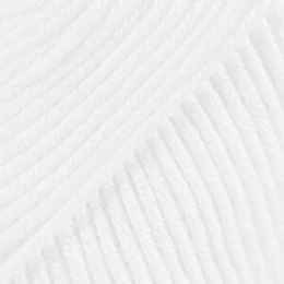Włóczka DROPS Muskat 18 biały - 100% bawełna merceryzowana
