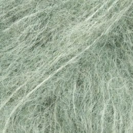 Włóczka DROPS Brushed Alpaca Silk 21 zielona szałwia - 77% alpaca, 23% jedwab