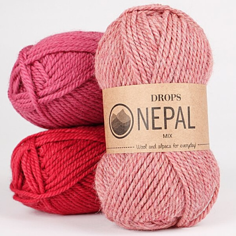 Włóczka DROPS Nepal 8912 blush - 65% wełna, 35% alpaka