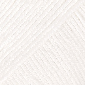 Włóczka DROPS Safran 17 biały - 100% bawełna